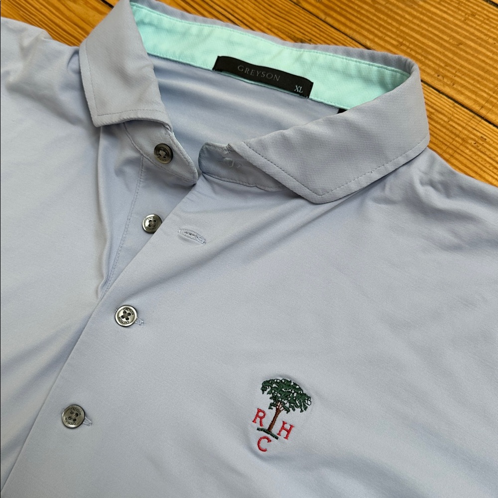 Polo Golf Shirt Mens XL Light  Blue